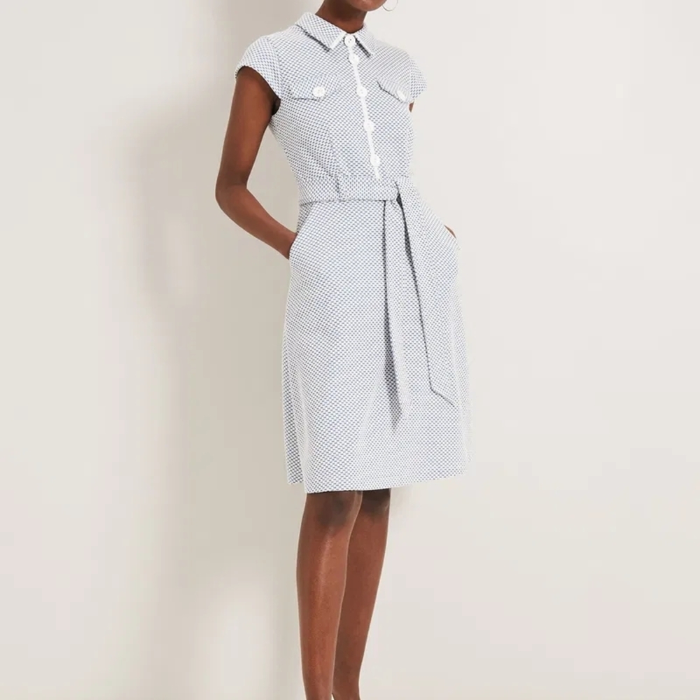 Classic White Polka Dot Dress